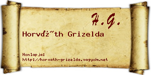 Horváth Grizelda névjegykártya